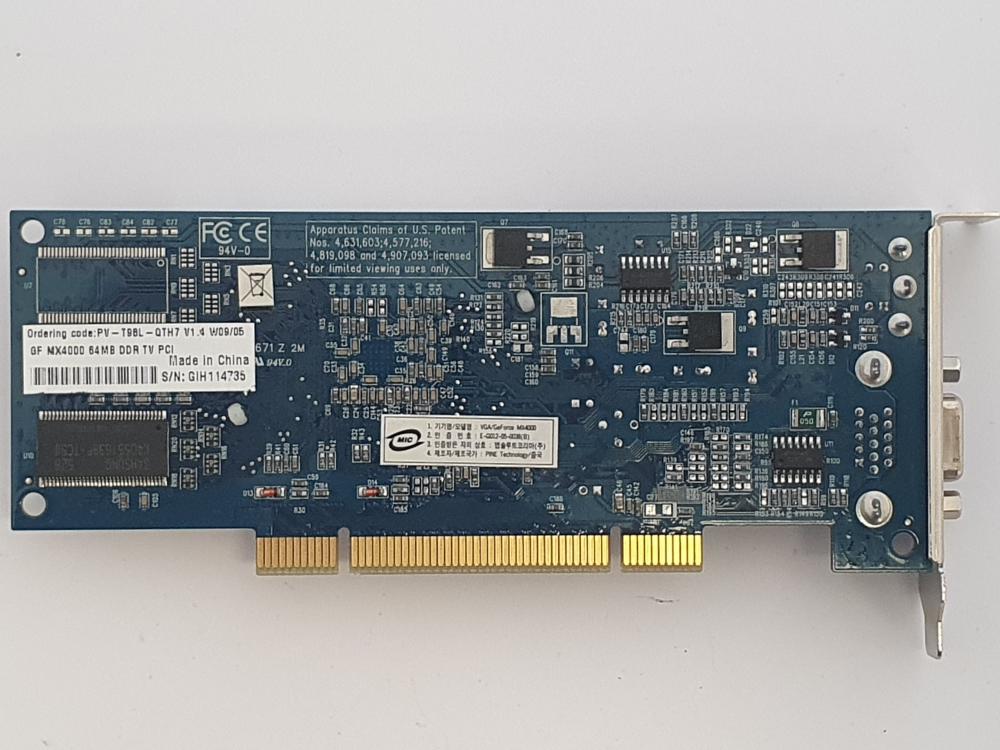 Nvidia GeForce MX4000 8X 64MB PCI